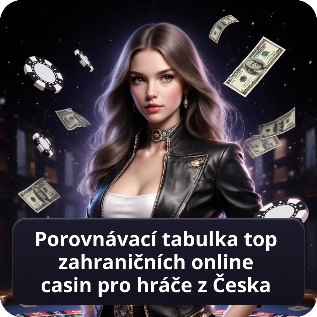 Porovnávací tabulka top zahraničních online casin pro české hráče